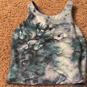 Athleta Green and Gray Fitted Bra